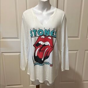 The Rolling Stone Long SleeveWaffle Tee. Size 1/1x. L/S
